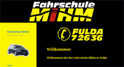 Desktop Screenshot of fahrschule-mihm.de